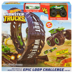 Hot Wheels Monster Trucks Pista de Coches con Mega Loop (Mattel GKY00