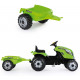 Tractor Farmer XL verde a pedales con remolque (Smoby 710111