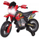 FEBER 6V Motorbike Cross, 400F, 6 V, Color Negro, Gris, Rojo, Amarillo (Famosa