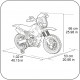 FEBER 6V Motorbike Cross, 400F, 6 V, Color Negro, Gris, Rojo, Amarillo (Famosa
