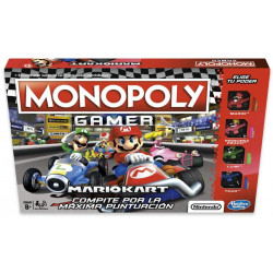 Gamer Mario Kart (Versión Española), Multicolor, única (Hasbro E1870105) de Monopoly