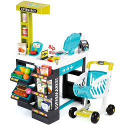 Super Market, Color Negro, Verde, Turquesa, Blanco (de Smoby
