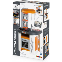 Smoby- Cocina Studio, Color Naranja