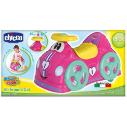 Chicco- Correpasillos, Color Rosa