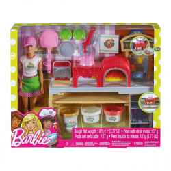 Barbie Quiero Ser pizza chef, muñeca y accesorios