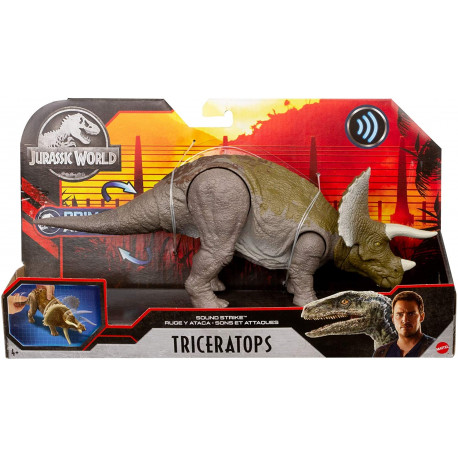 Jurassic World Dinosonidos Control Total Dinosaurio Triceratops