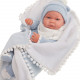 Muñeco Antonio Juan 42 cm - Recién nacido Nico con manta de bolitas