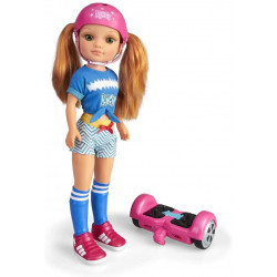 Nancy - Un Día con Mi Hoverboard, Muñeca Mecánica con Patinete Hoverboard