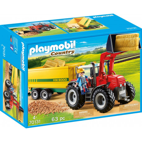 PLAYMOBIL Country Tractor con Remolque, A partir de 4 años