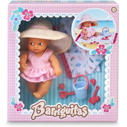 Barriguitas - Muñeca bebé en la Playa con Accesorios