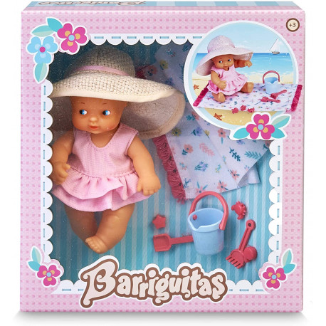 Barriguitas - Muñeca bebé en la Playa con Accesorios
