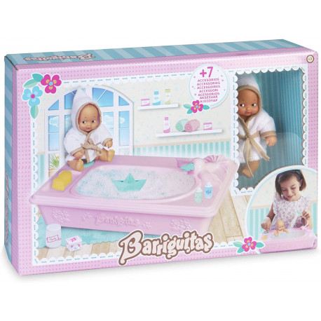 Barriguitas - Bañera con muñeca bebé y Accesorios
