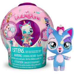 Bubiloons - Mini animalitos Coleccionables Que Hacen Pompas, Cápsula Caramelo con Bolitas de Colores
