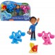 Set de cuatro figuras de los protagonistas de Blues Clues