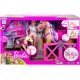 Barbie con caballo y poni Muñeca rubia con animales de juguete y accesorios de establo y para peinar al caballo