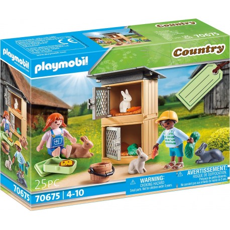 Playmobil Country Set Regalo Alimentar conejos
