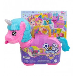 Polly Pocket Cofre para Mini Muñecas Unicornio Partyland