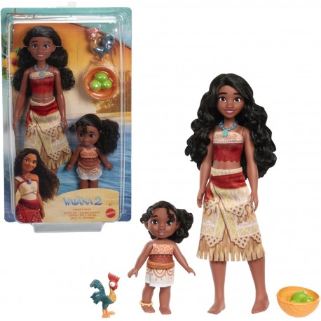 Disney Vaiana , Conjunto de 2 muñe