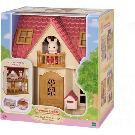 SYLVANIAN FAMILIES 5567 rosso Roof Cosy Cottage Starter Home