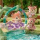 Sylvanian Families - Deer Babies -Floral Swing Set-