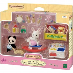 Sylvanian Families - Snow Rabbit & Panda Babies -