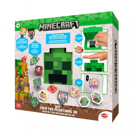 Crea Tus Pegatinas 3D Minecraft