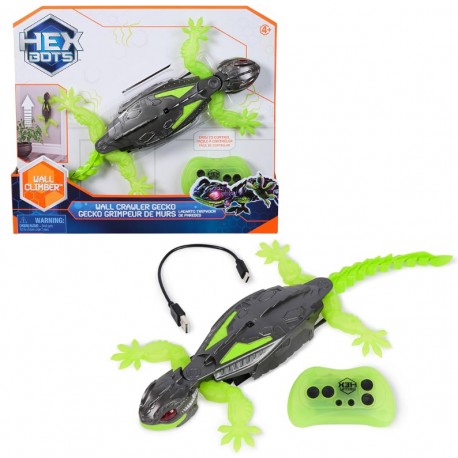 HEX BOTS - WALLCRAWLER GECKO: LAGARTO GECO TREPADOR DE PAREDES