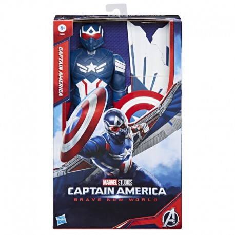 Marvel Capitán América Titan Hero Series Figura Deluxe